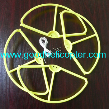 Wltoys V303 SEEKER Zreo Tech V303 Drone quadcopter parts Protection Cover (yellow color) - Click Image to Close
